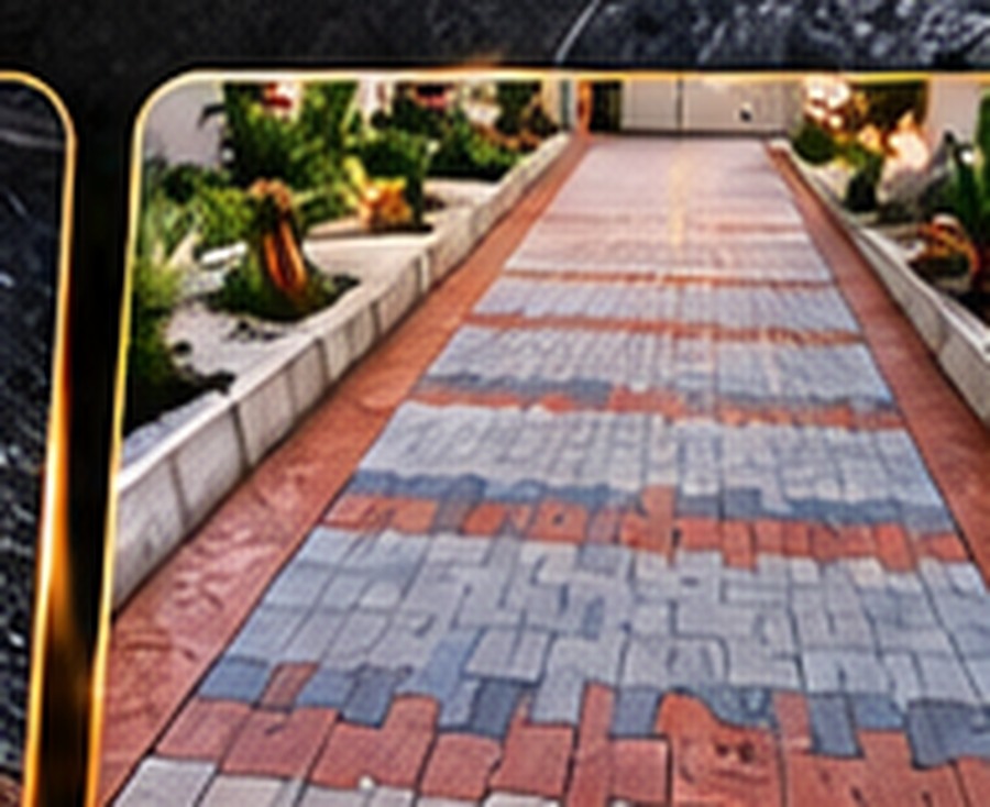 Concept preview of interlocking paving